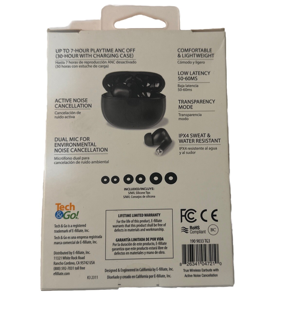 Tech & Go G7 True Wireless Earbuds