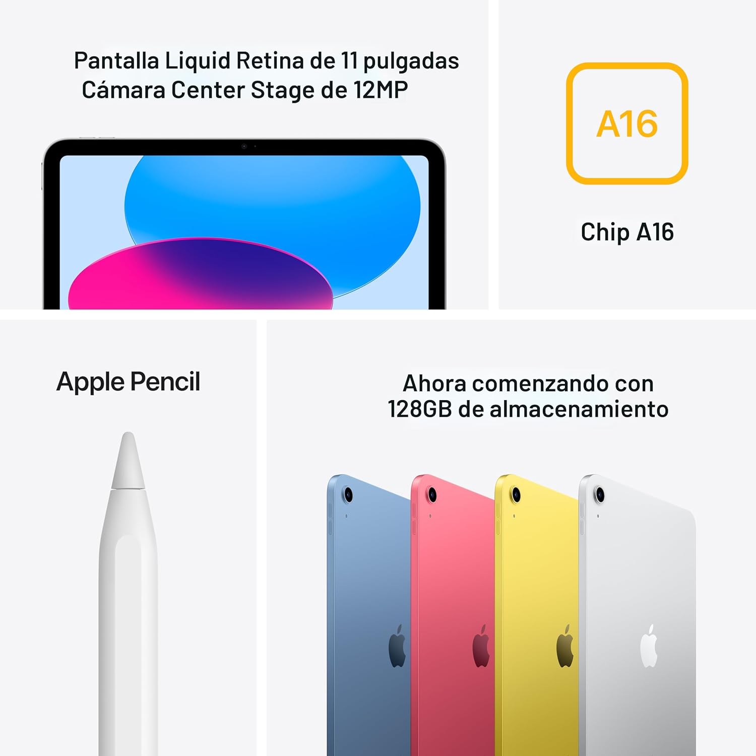 Apple iPad 11" A16 Wi‑Fi 128GB - Azul