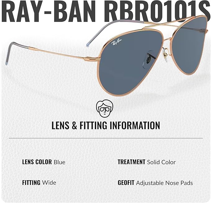 Ray-Ban RBR0101S Aviator Reverse Pilot Sunglasses