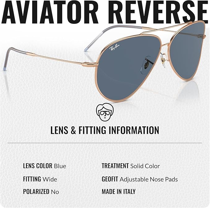 Ray-Ban RBR0101S Aviator Reverse Pilot Sunglasses